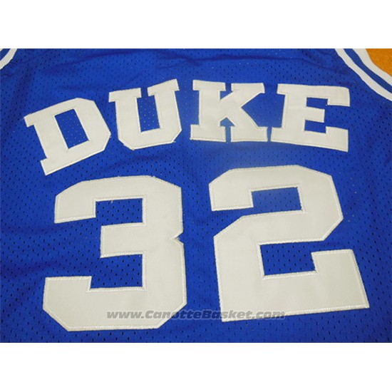 Maglia NCAA Duke Blue Devils Christian Laettner #32 Blu